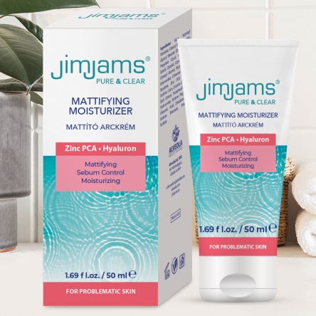JimJams Pure & Clear Mattító hidratáló arckrém 50 ml